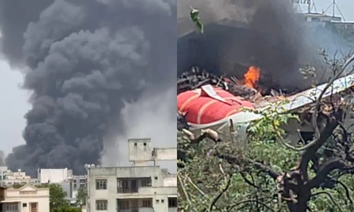 91 killed as Air India plane carrying 242 people crashes in Ahmedabad